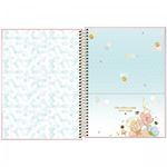 Caderno Universitário Honey Bee - 10 Matérias - Abelha Fofa Flores