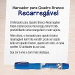 Marcador Recarregável para Quadro Branco Faber Castell - Kit ou Unidade