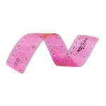 Régua Flexível Cis 30cm - Rosa, Azul ou Transparente