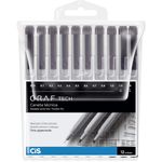 Kit Caneta Técnica Cis Graf Tech - Estojo com 12, 6 ou 4