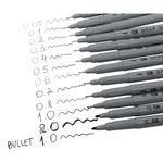 Kit Caneta Técnica Cis Graf Tech - Estojo com 12, 6 ou 4