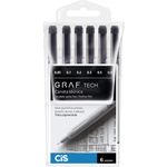 Kit Caneta Técnica Cis Graf Tech - Estojo com 12, 6 ou 4