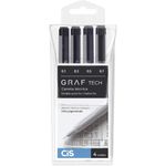 Kit Caneta Técnica Cis Graf Tech - Estojo com 12, 6 ou 4