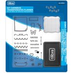 Kit Carimbo Tilibra para Planner - Transparentes de Silicone - Carimbeira + Base Acrílica + Cartela de Carimbos