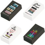 Borracha Faber Castell Fantasia Poster Fofa Preta ou Branca Frases Divertidas