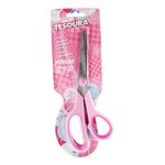 Tesoura Multiuso Acrilex Cabo Anatômico 19cm - Rosa ou Lilás