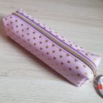 Estojo BRW Estampado Tom Pastel com Chaveiro Pompom -  Lilás Verde Água