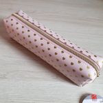Estojo BRW Estampado Tom Pastel com Chaveiro Pompom -  Lilás Verde Água