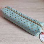 Estojo BRW Estampado Tom Pastel com Chaveiro Pompom -  Lilás Verde Água