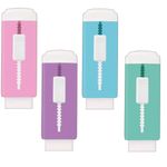 Borracha tipo Estilete Tilibra Slide Tom Pastel - Rosa, Lilás, Azul e Verde