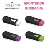Apontador com Borracha e Depósito Faber Castell Black Neon