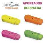 Apontador com Borracha e Depósito Faber Castell Neon