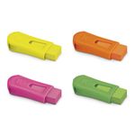 Apontador com Borracha e Depósito Faber Castell Neon