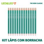 Kit Lápis com Borracha Leo&Leo HB Sextavado - 35, 25, 14, 10 ou 3 Lápis