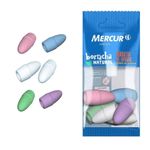 Kit Borracha Mercur Ponteira - Colorida Tom Pastel ou Branca