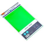 Papel Neon BRW A4 180g - 10 Folhas - Ideal para Artesanato, cartonagem, colagem, decoração, kirigami, montagens, scrap b