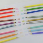 Kit Lápis de Cor BRW Tons Pastel Neon e Metálico