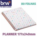 Planner BRW Capa Dura Corações Tons Pastel 80 Folhas