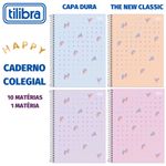 Caderno Colegial Tilibra Happy Capa Dura Espiral - 10 ou 1 Matéria