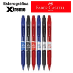 Caneta Xtreme Retrátil Faber Castell Ponta Fina ou Média Semigel - Kit ou Unidade