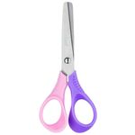 Tesoura Escolar BRW Bicolor de Aço 13cm