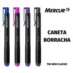 Caneta Borracha Mercur - Preta e Colorida