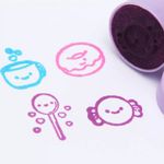 Carimbo Cis Stamp Candy Fofo Comidinhas Donut Macarron Sorvete Batata Frita Pirulito Chocolate Cupcake