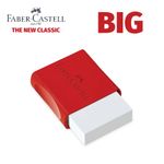 Borracha Faber Castell Max com Capa Protetora Vermelha - Média ou Grande