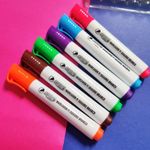 Marcador para Quadro Branco BRW - Marrom, Laranja, Verde, Roxo, Azul, Preto, Vermelho e Rosa