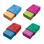 Borracha Mercur Colorida com Capa Protetora Plástica TR Color Mix - Rosa, Lilás, Azul, Verde