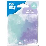 Bloco Cis Notas Adesivas Colorido Decorado Degradê Aquarela 20 Folhas - 75x75mm