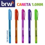 Kit Caneta Esferográfica BRW Coloridas Triangular 1.0mm
