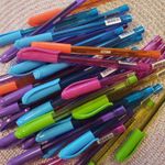 Kit Caneta Esferográfica BRW Coloridas Triangular 1.0mm