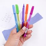 Kit Caneta Esferográfica BRW Coloridas Triangular 1.0mm