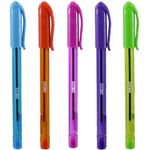 Kit Caneta Esferográfica BRW Coloridas Triangular 1.0mm