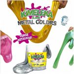 Kimeleka Metálica Acrilex Slime 180g - Ouro Prata