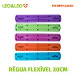 Régua Flexível Leo&Leo Colorida 20cm