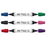 Marcador para Quadro Branco Cis Duo Marker - 2 Pontas - Kit ou Unidade