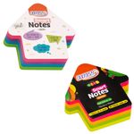 Bloco de Notas Adesivas BRW Seta Neon ou Soul 200 Folhas - para Recado ou Anotações
