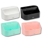 Organizador Multiuso Plástico de Mesa BRW - Tons Pastel - Porta Caneta, Porta Maquiagem