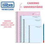 Caderno Universitário Capa Dura Tilibra Happy Tom Pastel - 20, 16, 12, 10 ou 1 Matéria