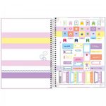 Caderno Universitário Capa Dura Tilibra Happy Tom Pastel - 20, 16, 12, 10 ou 1 Matéria