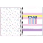 Caderno Universitário Capa Dura Tilibra Happy Tom Pastel - 20, 16, 12, 10 ou 1 Matéria