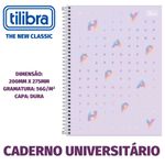 Caderno Universitário Capa Dura Tilibra Happy Tom Pastel - 20, 16, 12, 10 ou 1 Matéria