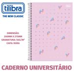Caderno Universitário Capa Dura Tilibra Happy Tom Pastel - 20, 16, 12, 10 ou 1 Matéria