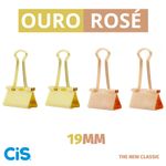 Prendedores de Papel Binder Clips Ouro e Rosé Cis - Kit ou Unidade
