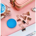 Prendedores de Papel Binder Clips Ouro e Rosé Cis - Kit ou Unidade