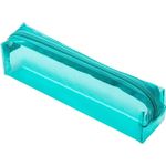 Estojo Transparente Colorido Quadrado BRW - Rosa Lilás e Verde