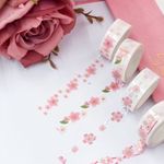 Washi Tape BRW Flower Fita Adesiva Flores Vazada 3 Metros