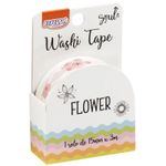Washi Tape BRW Flower Fita Adesiva Flores Vazada 3 Metros